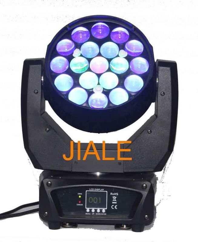 19 le bourdonnement mené par Rgbw DJ de x 12w a mené la lumière d'étape/lumière principale mobile de lavage